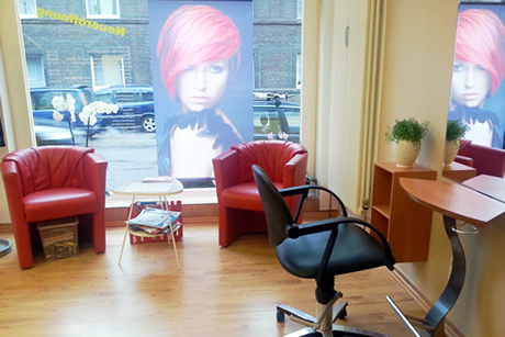 Unser Haarstudio Innenansicht.